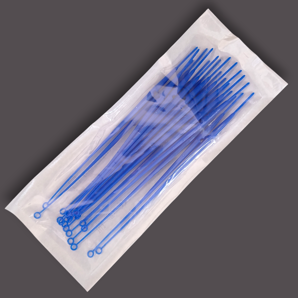 Петля микробиологическая (10 мкл, с иглой, стерильная),(уп/20шт) мяг.Янченг.    